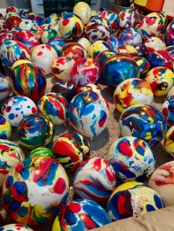 Multicolor Swirl Balloons